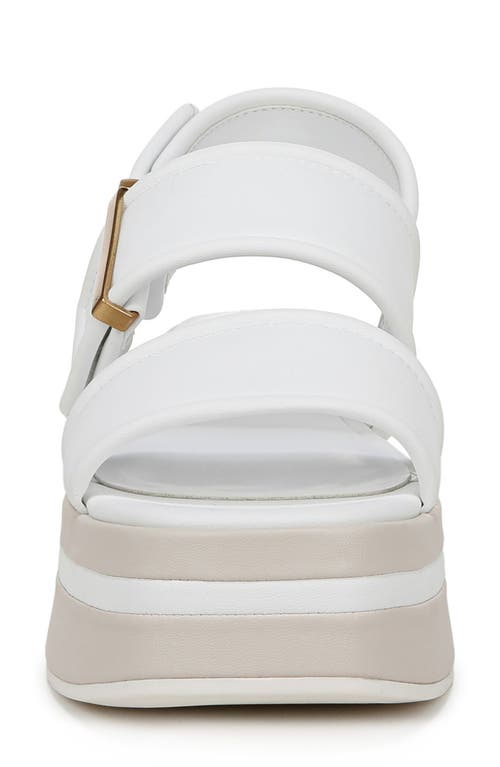 Franco Sarto Piper Slingback Platform Sandal In White