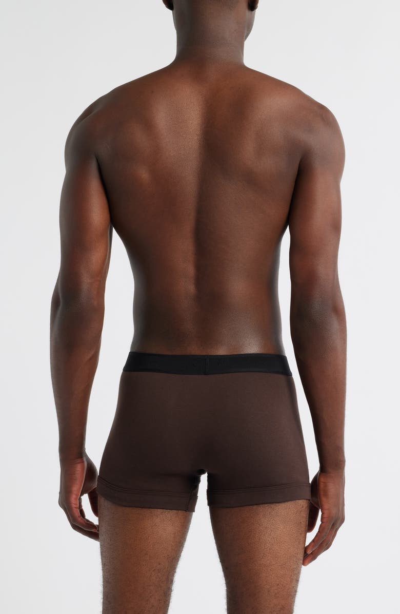 TOM FORD Cotton Stretch Jersey Boxer Briefs, Alternate, color, Chocolate
