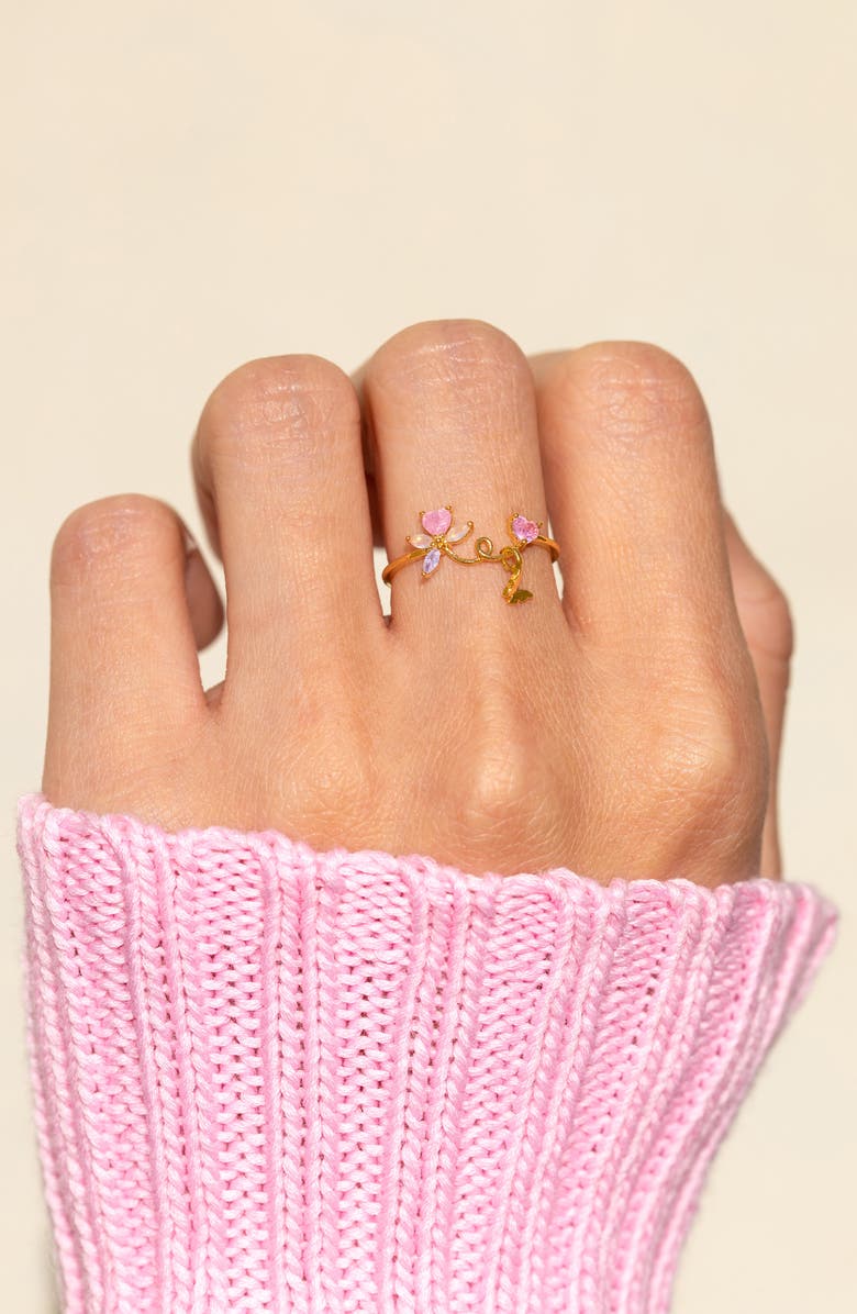 Girls Crew Lovebug Ring, Alternate, color, Gold