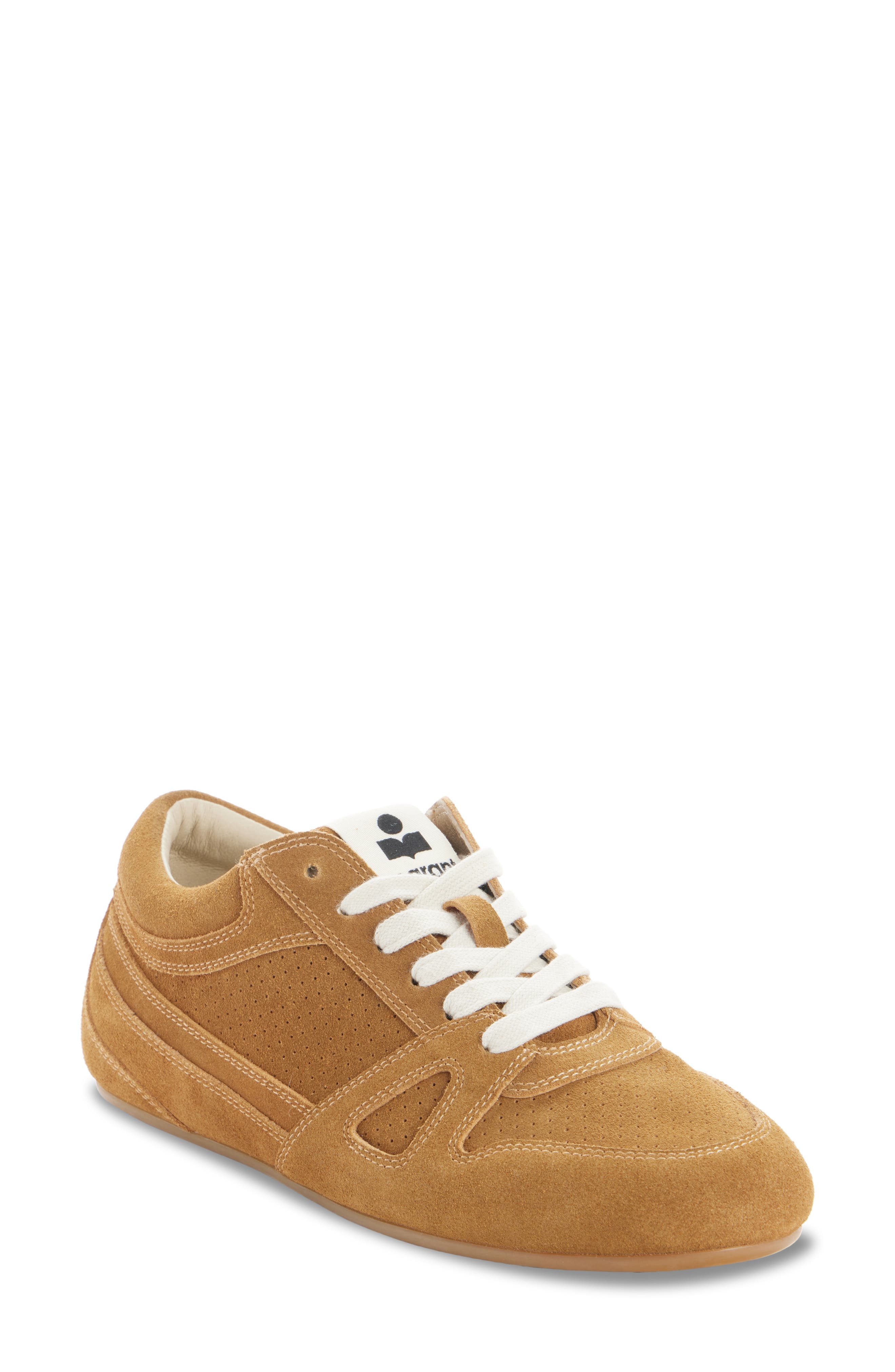 Isabel Marant Senny Low Top Sneaker, Main, color, Cognac