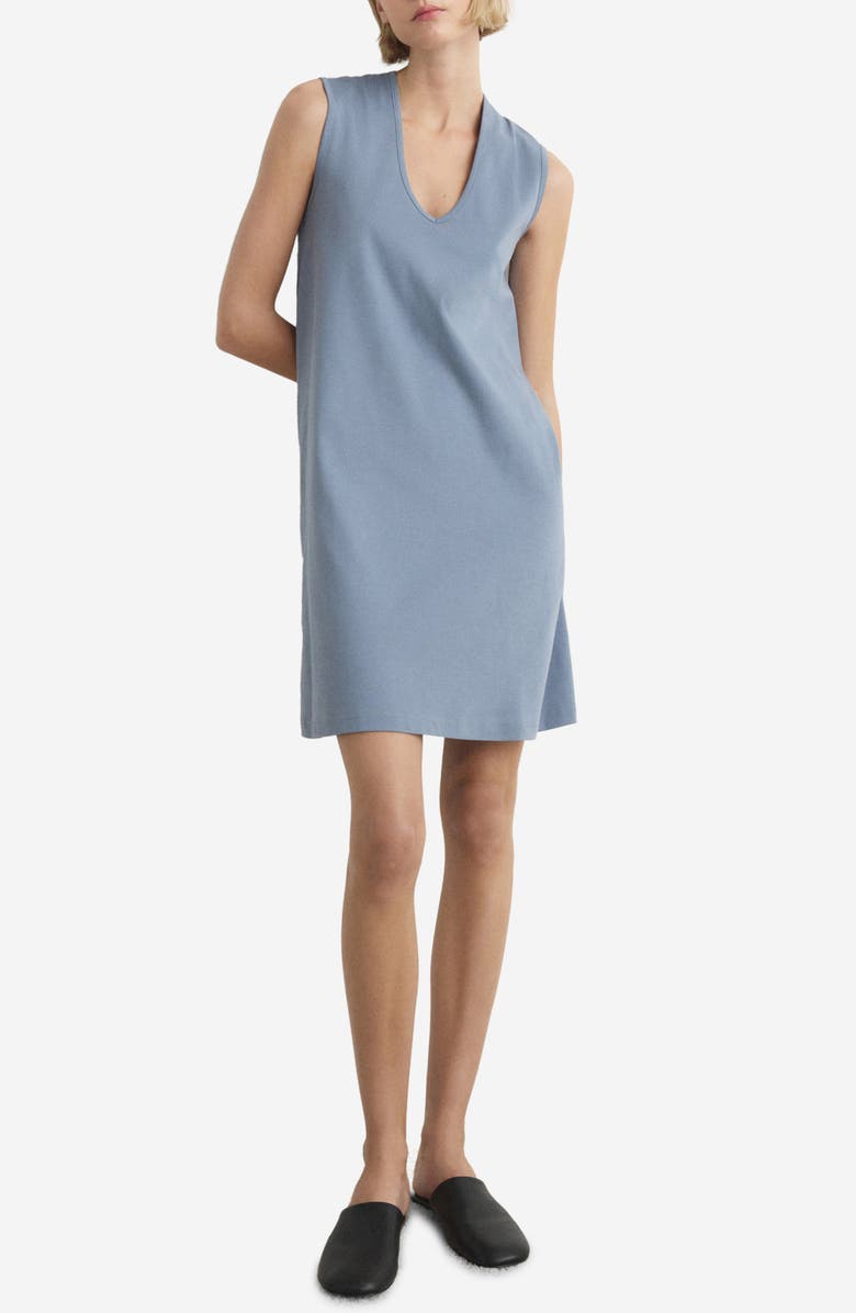 MANGO Cotton Nightgown, Main, color, Blue