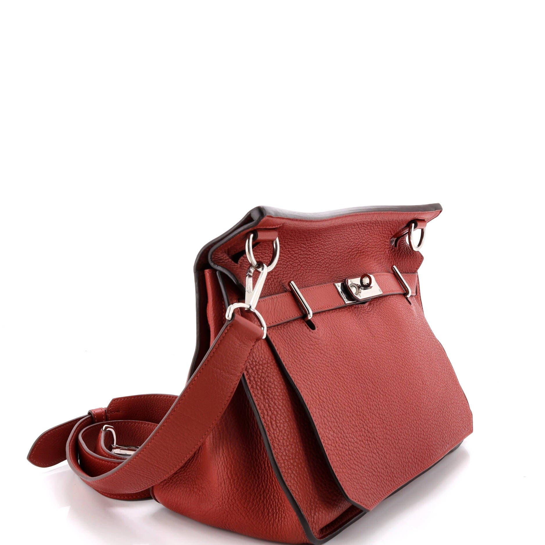 Pre-Owned Hermes Jypsiere Bag Clemence 37, Alternate, color, Brique