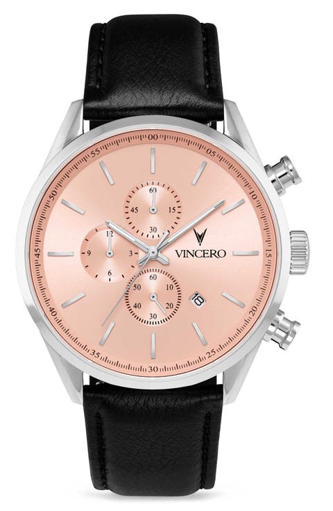 The Chrono S2 Salmon Leather Strap Watch, 43mm (Limited Edition)