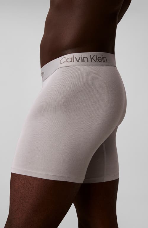 Calvin Klein Ultra-soft Stretch Modal 3-pack Boxer Briefs In Gray