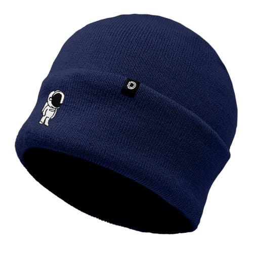Dalix Astronaut Beanie In Navy Blue