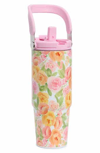 Floral Stainless Steel 30 oz. Water Bottle