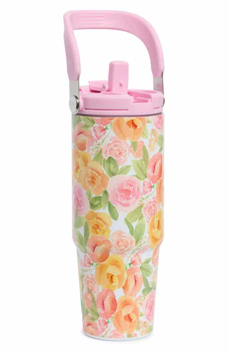 Floral Stainless Steel 30 oz. Water Bottle