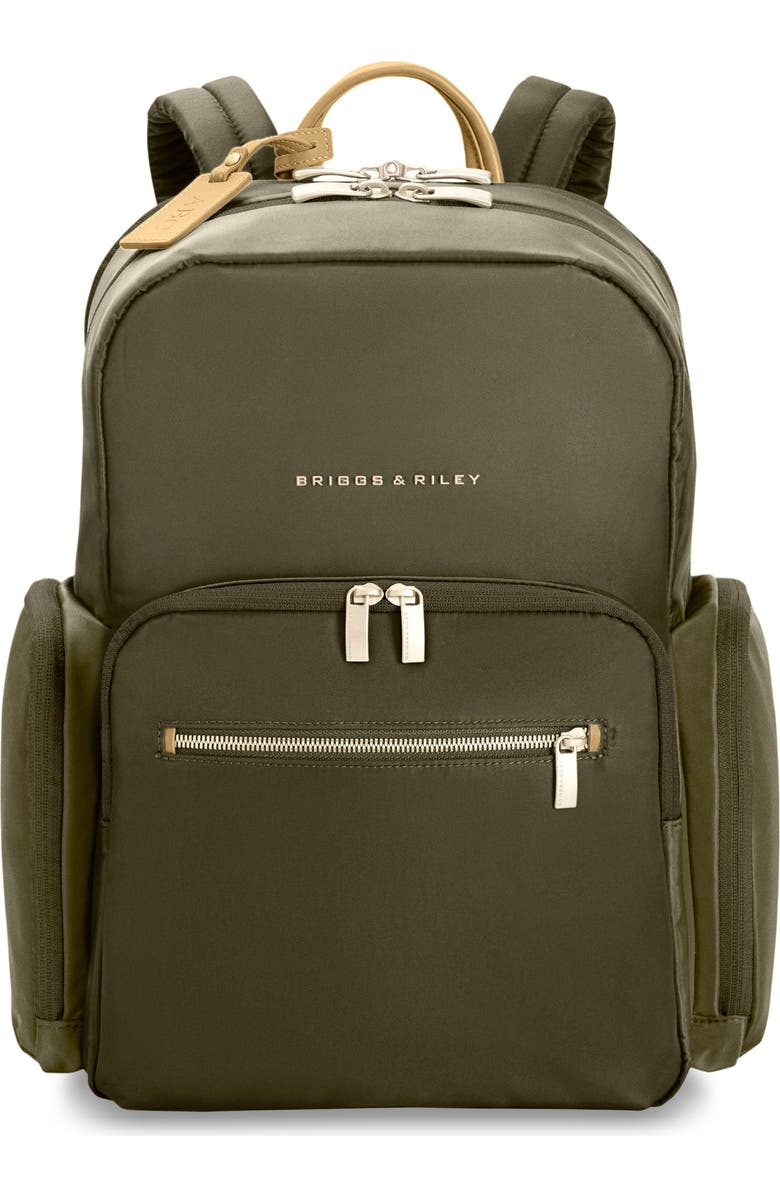 Briggs & Riley Rhapsody Medium Backpack, Main, color, Olive