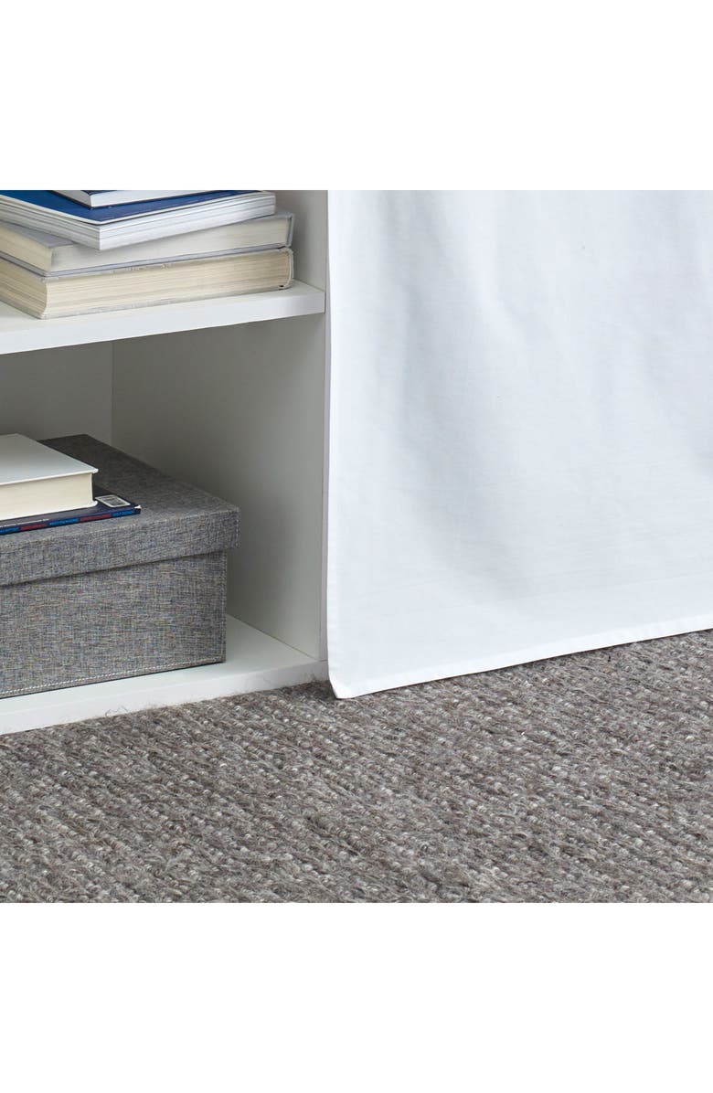 Nautica Twin XL Solid Dorm Bed Skirt, Alternate, color, White