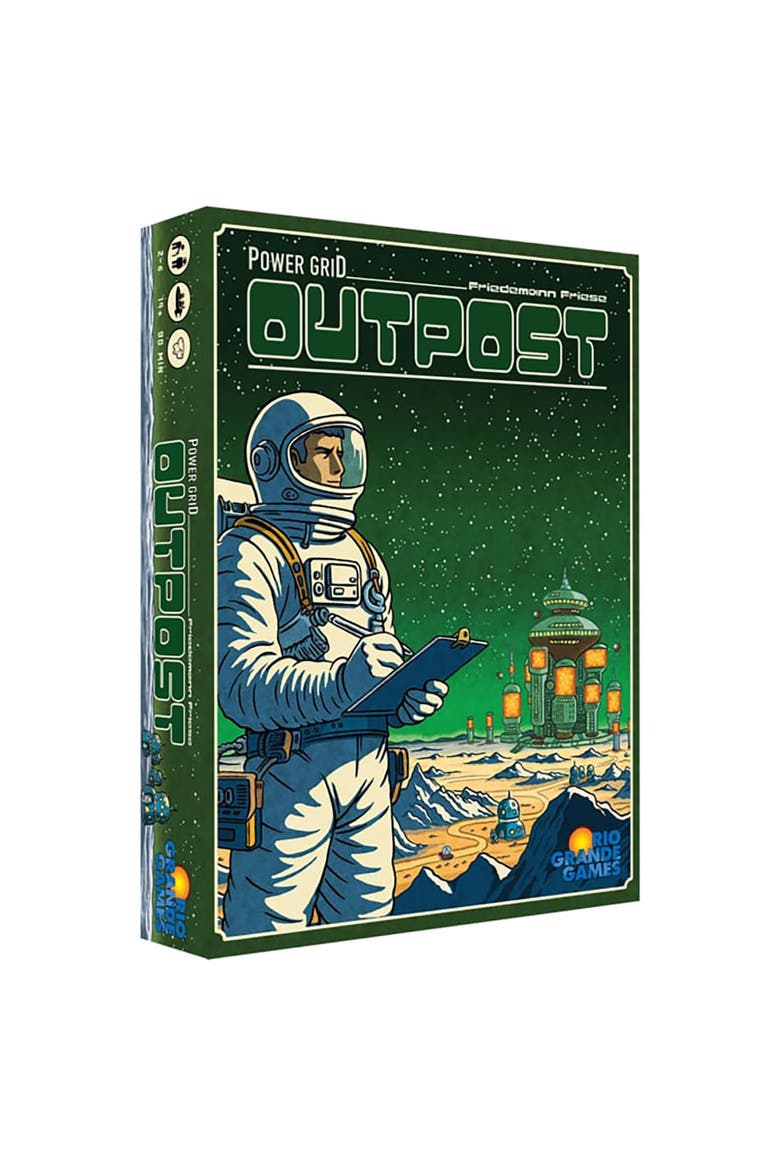 Power Grid Outpost Economic Strategy Game, Ages 14+, Main, color, Multicolored