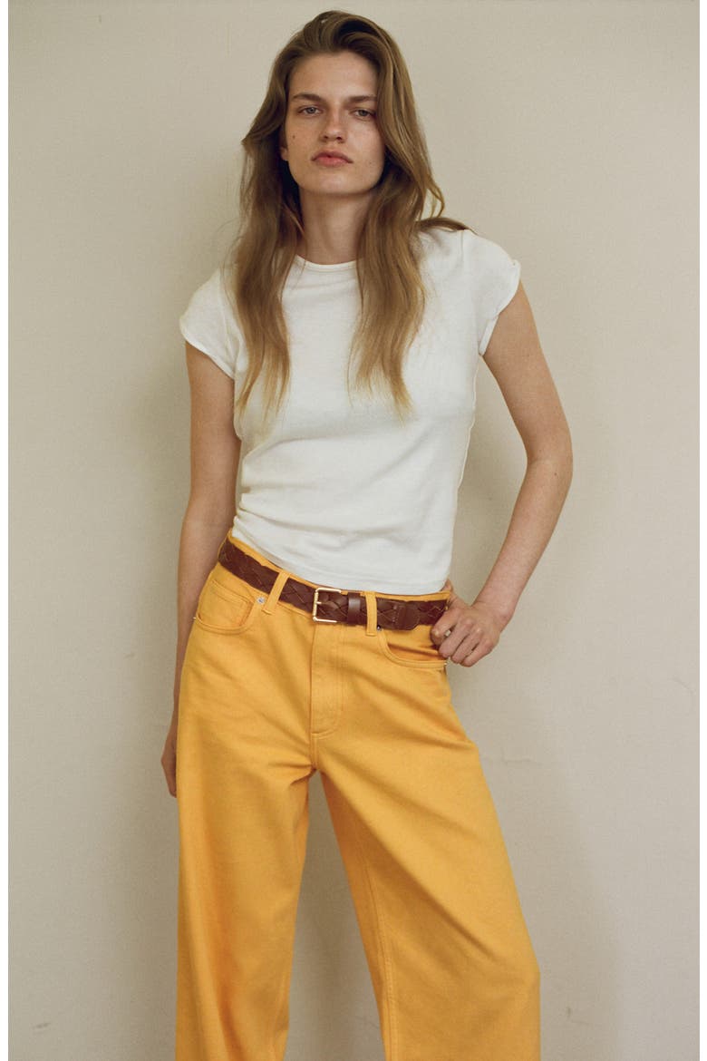 Low Rise Straight Leg Jeans, Alternate, color, CLEMENTINE