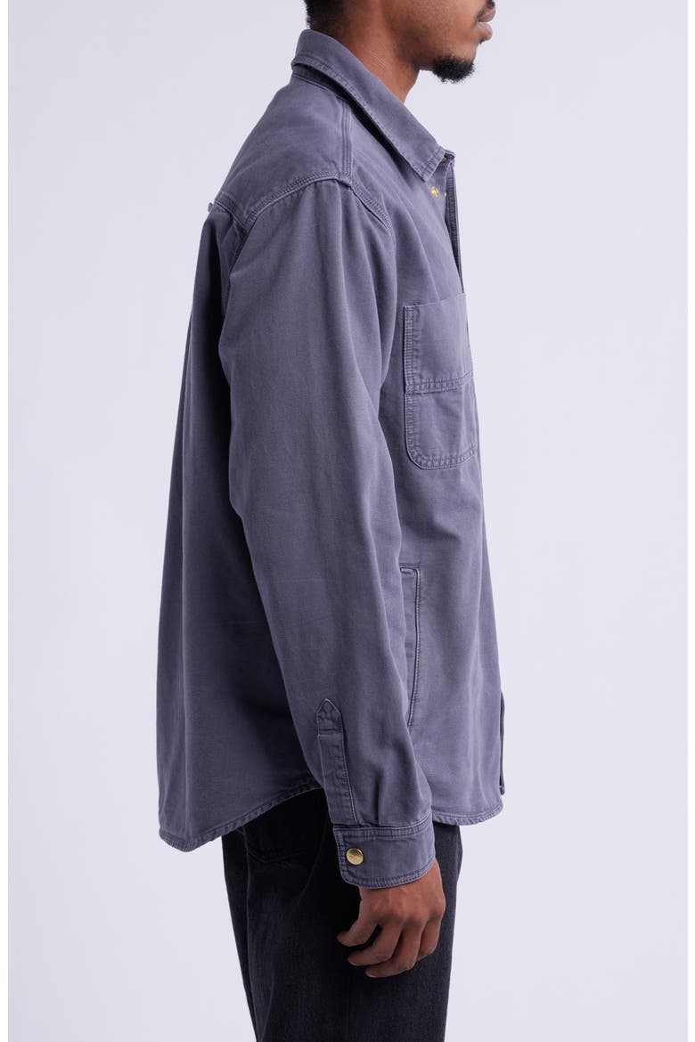 Conro Cotton Canvas Shirt Jacket, Alternate, color, GRAPHITE