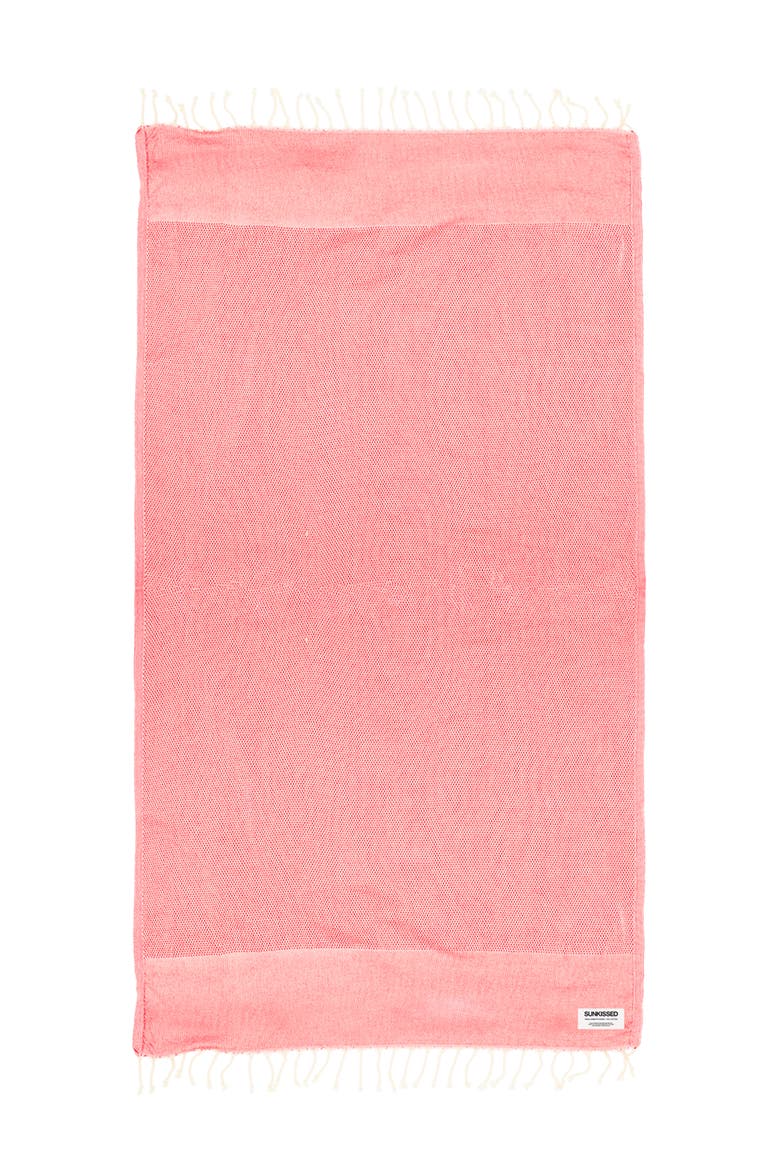 Sand Free Beach Towel - Traditional, Alternate, color, Montenegro Red