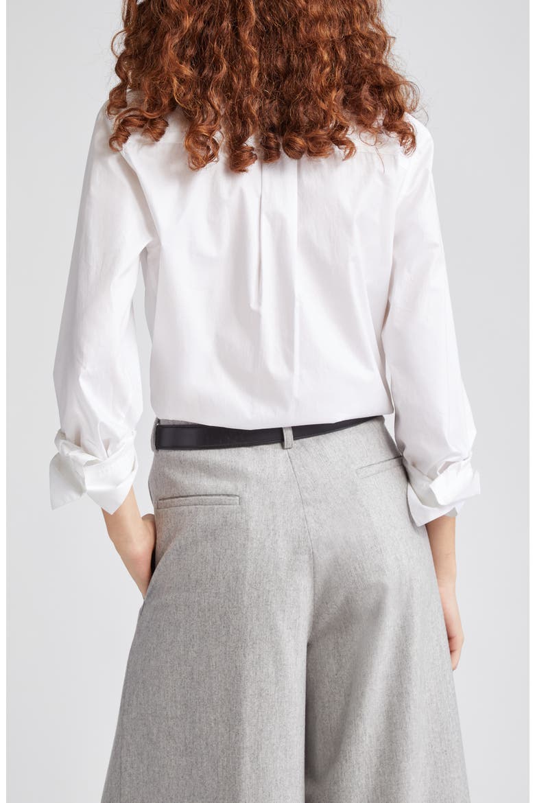 Boyfriend Button-Up Shirt, Alternate, color, WHITE