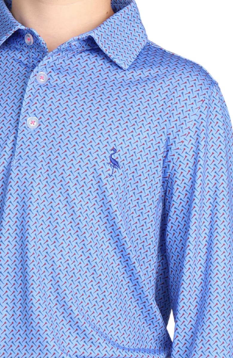 TailorByrd Kids' Performance Polo, Alternate, color, Blue
