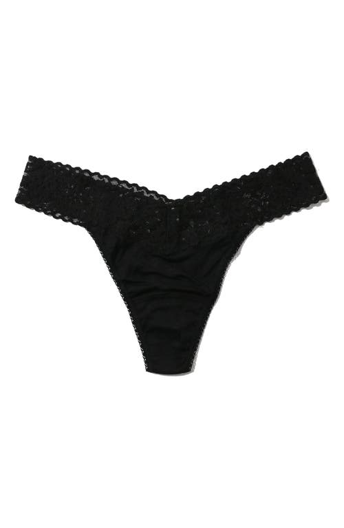 Hanky Panky Original Rise Lace Trim Thong
