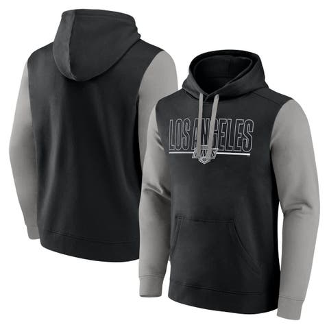 Men
s Logo Athletic Black Los Angeles Kings Deliver Fleece Pullover Hoodie