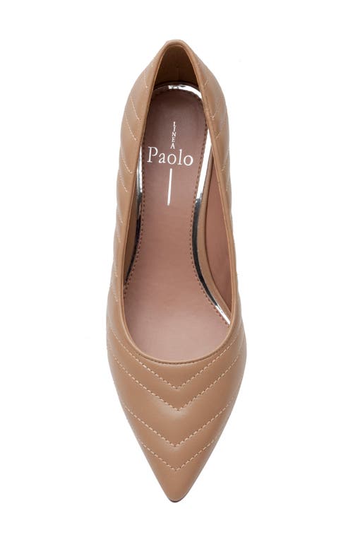 Linea Paolo Odie Pointed Toe Pump In Desert Sand