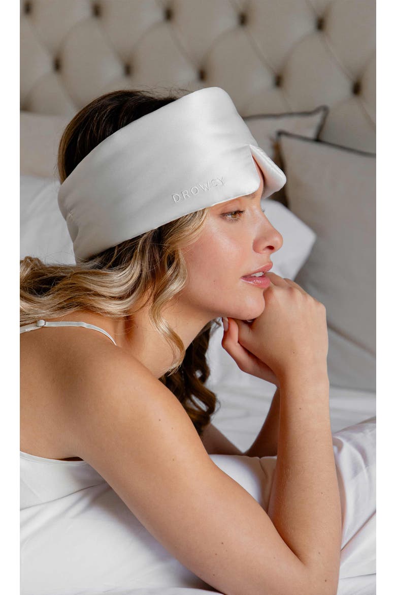 Silk Sleep Mask, Alternate, color, Akoya Pearl