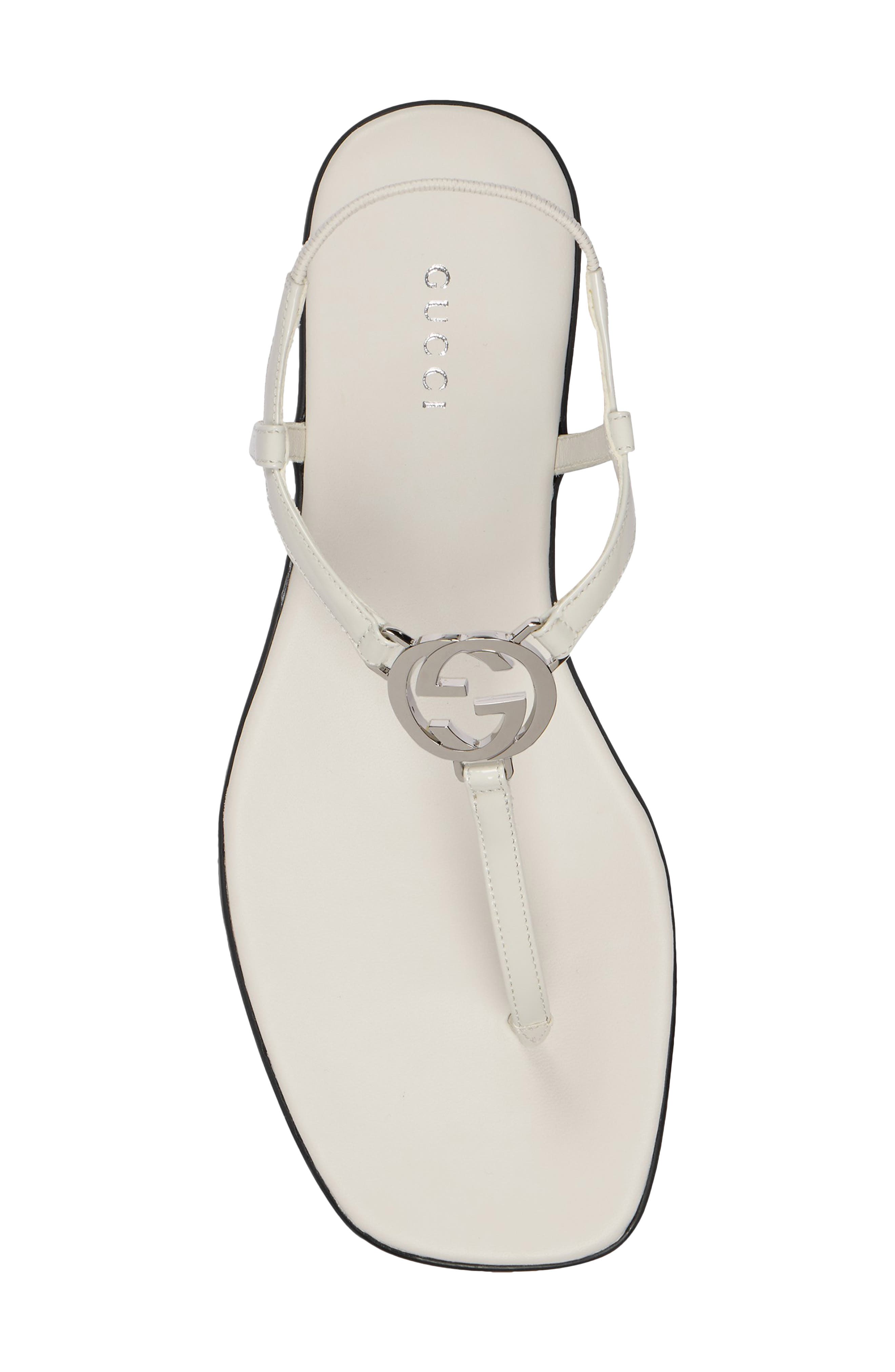 Gucci GG Thong Sandal, Alternate, color, Ivory