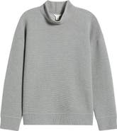 Caslon® Mock Neck Ottoman Sweatshirt