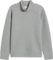 Caslon® Mock Neck Ottoman Sweatshirt