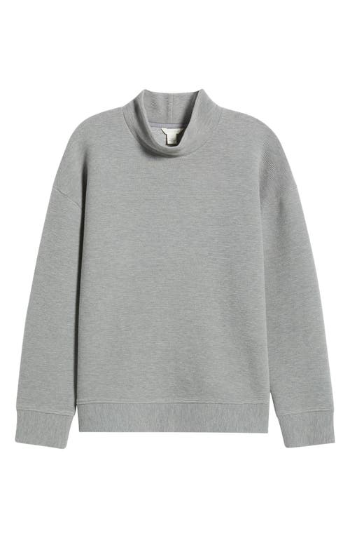 Caslonr Caslon(r) Mock Neck Ottoman Sweatshirt In Gray