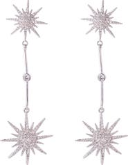 EYE CANDY LOS ANGELES Sandra Pavé Cubic Zirconia Star Constellation Drop Earrings