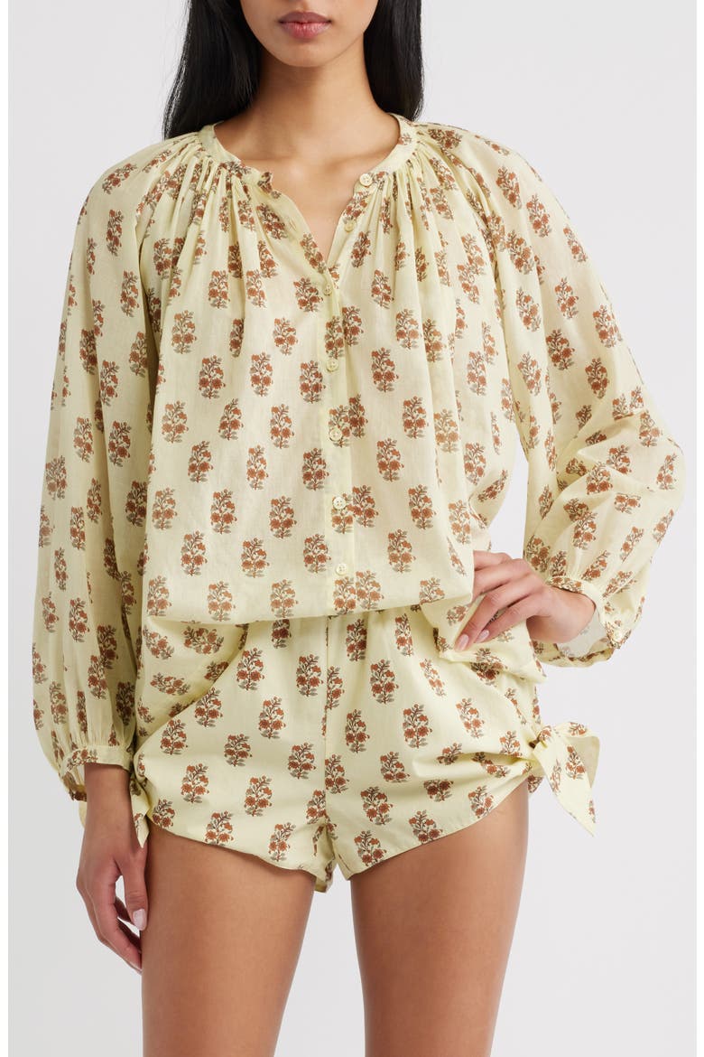 Jonie Organic Cotton Top, Main, color, DANDELION GROVE