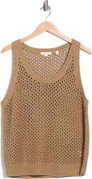 Vince Crochet Cotton Tank