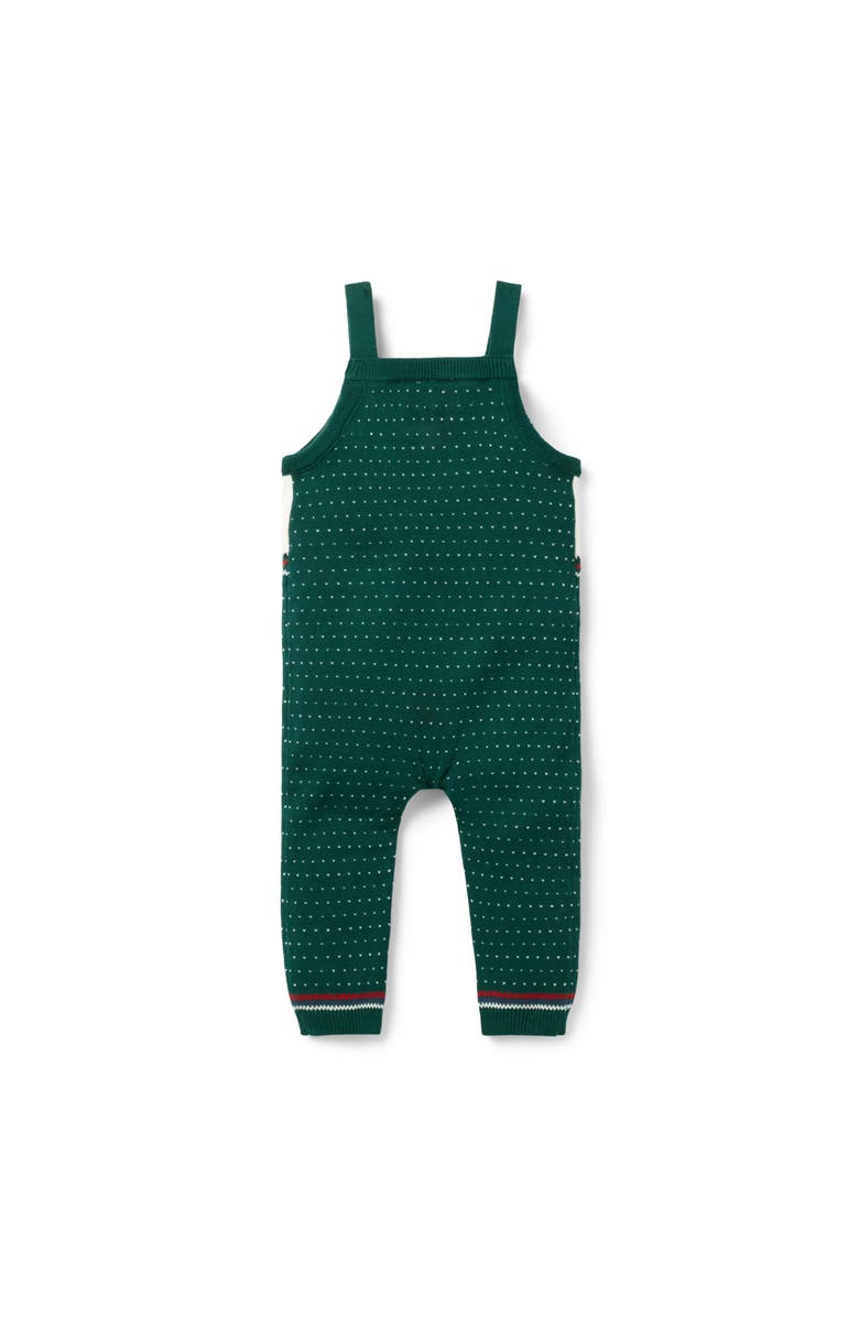 Janie and Jack Baby Nutcracker Sweater Overall, Alternate, color, Green