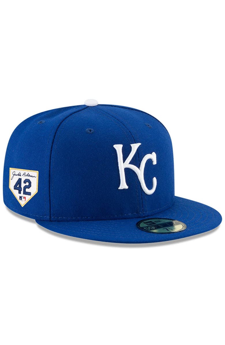 New Era Men's New Era Royal Kansas City Royals 2024 Jackie Robinson Day 59FIFTY Fitted Hat, Main, color, 