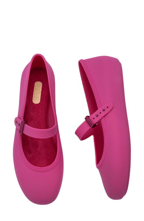 Melissa Soft Jelly Ballerina Flat In Pink/pink, Women's At Urban Outfitters In Pink/pink