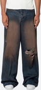 mnml Baggy Rave Ripped Wide Leg Jeans