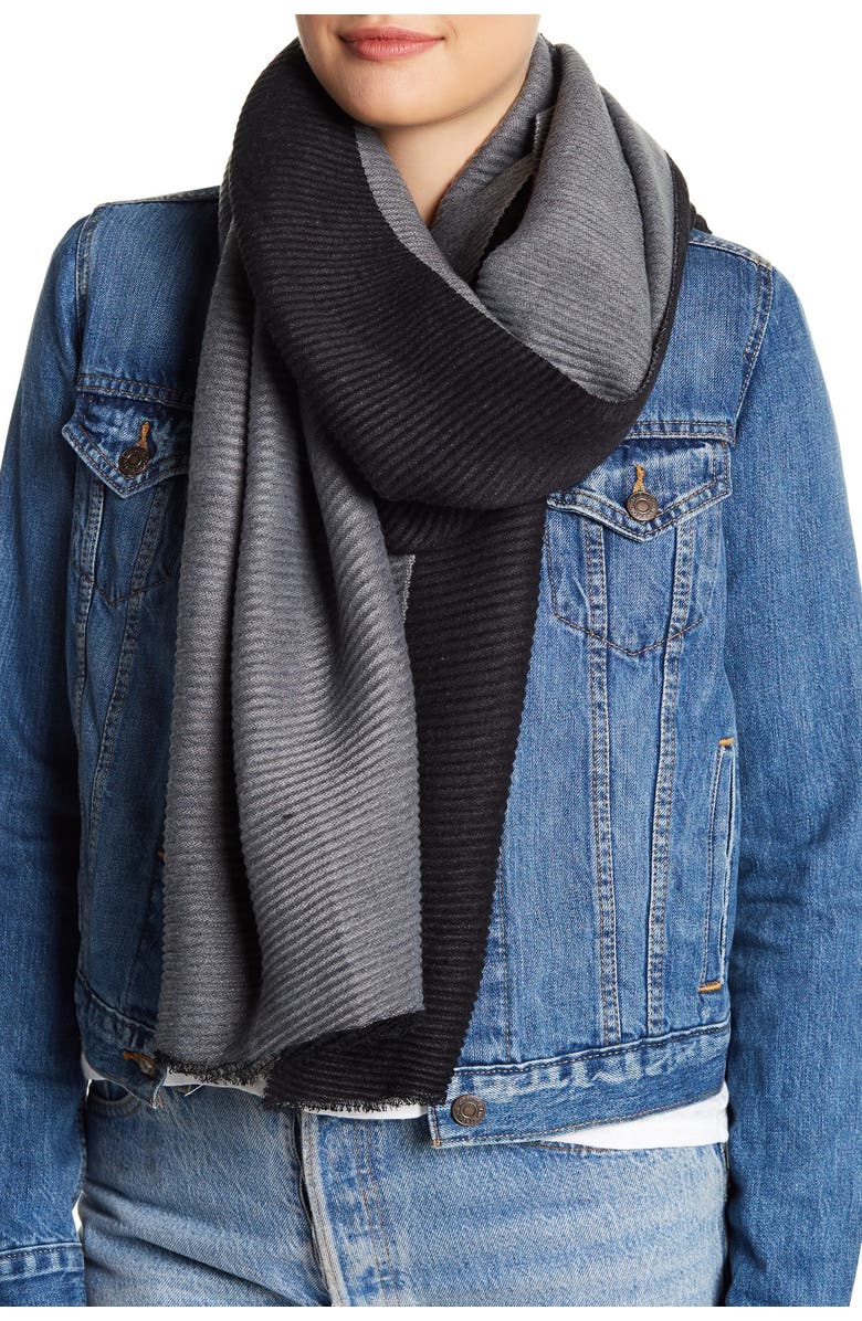 14th & Union Pleated Double Sided Scarf, Main, color,