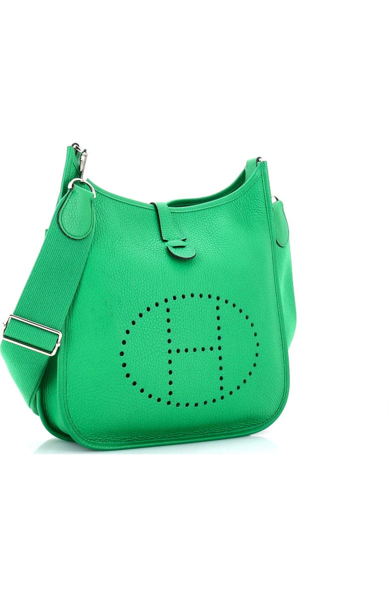 Pre-Owned Hermes Evelyne Bag Gen III Clemence PM, Alternate, color, Green