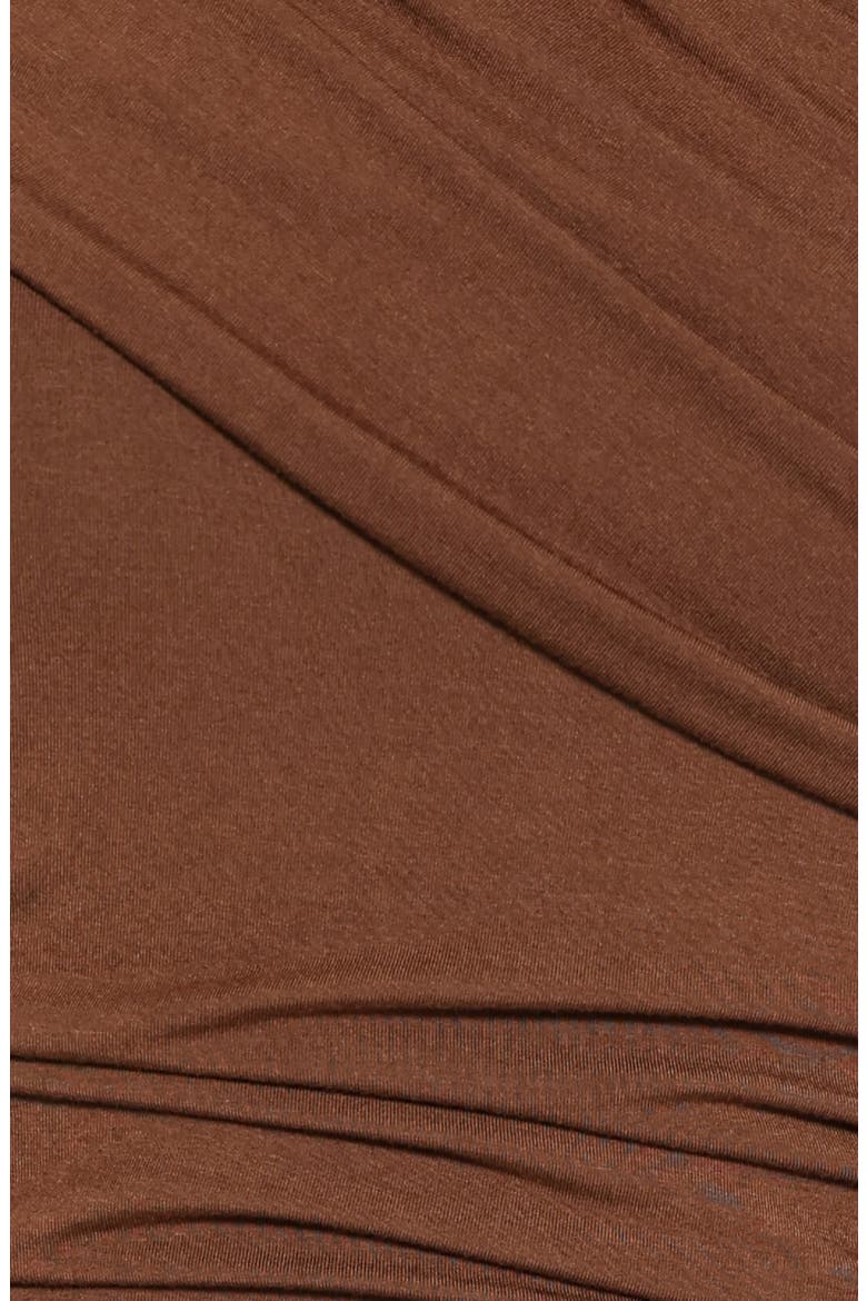 Sharmay Off the Shoulder Maxi Dress, Alternate, color, BROWN