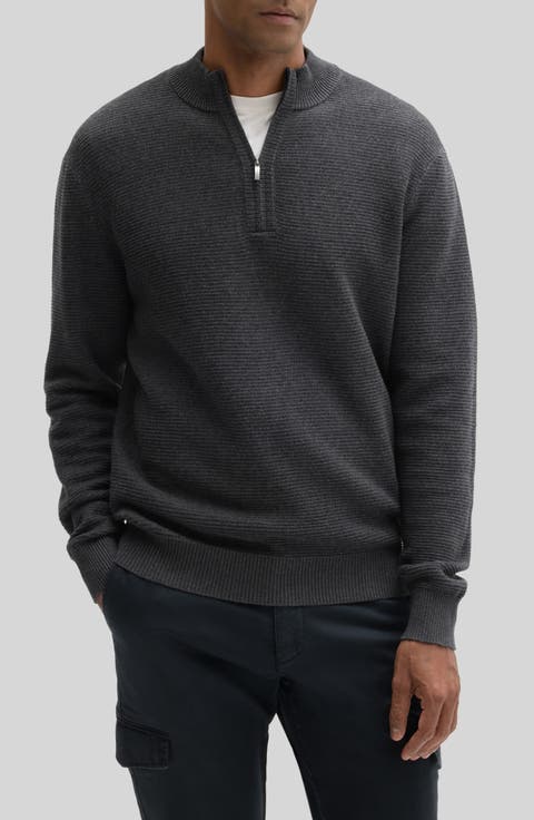 Gonzalo Quarter Zip Cotton Sweater