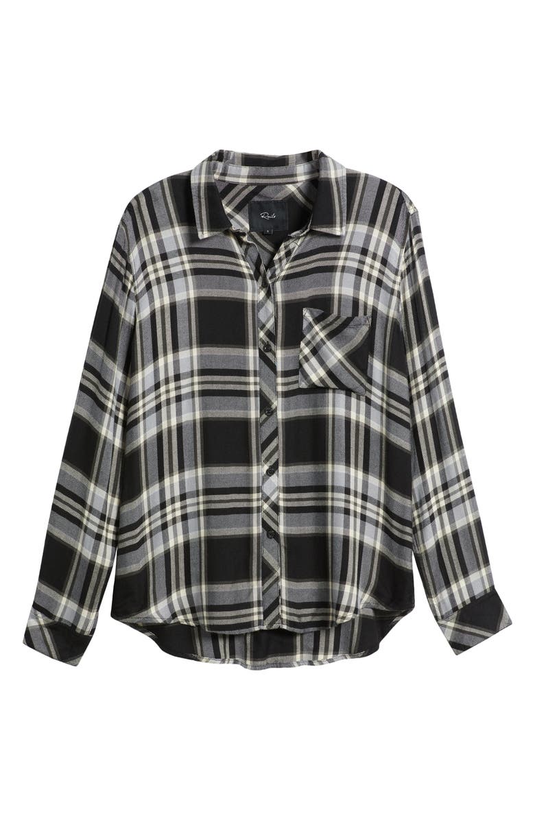 Rails Hunter Plaid Button-Up Shirt, Alternate, color, Ivory Cloud