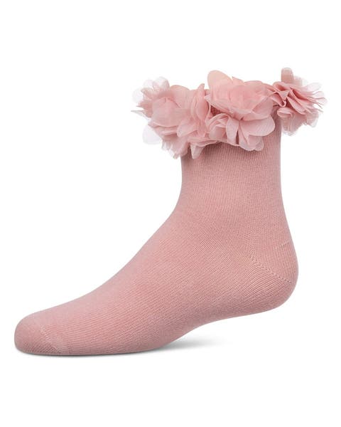 Floral Halo Anklet Socks (Baby)