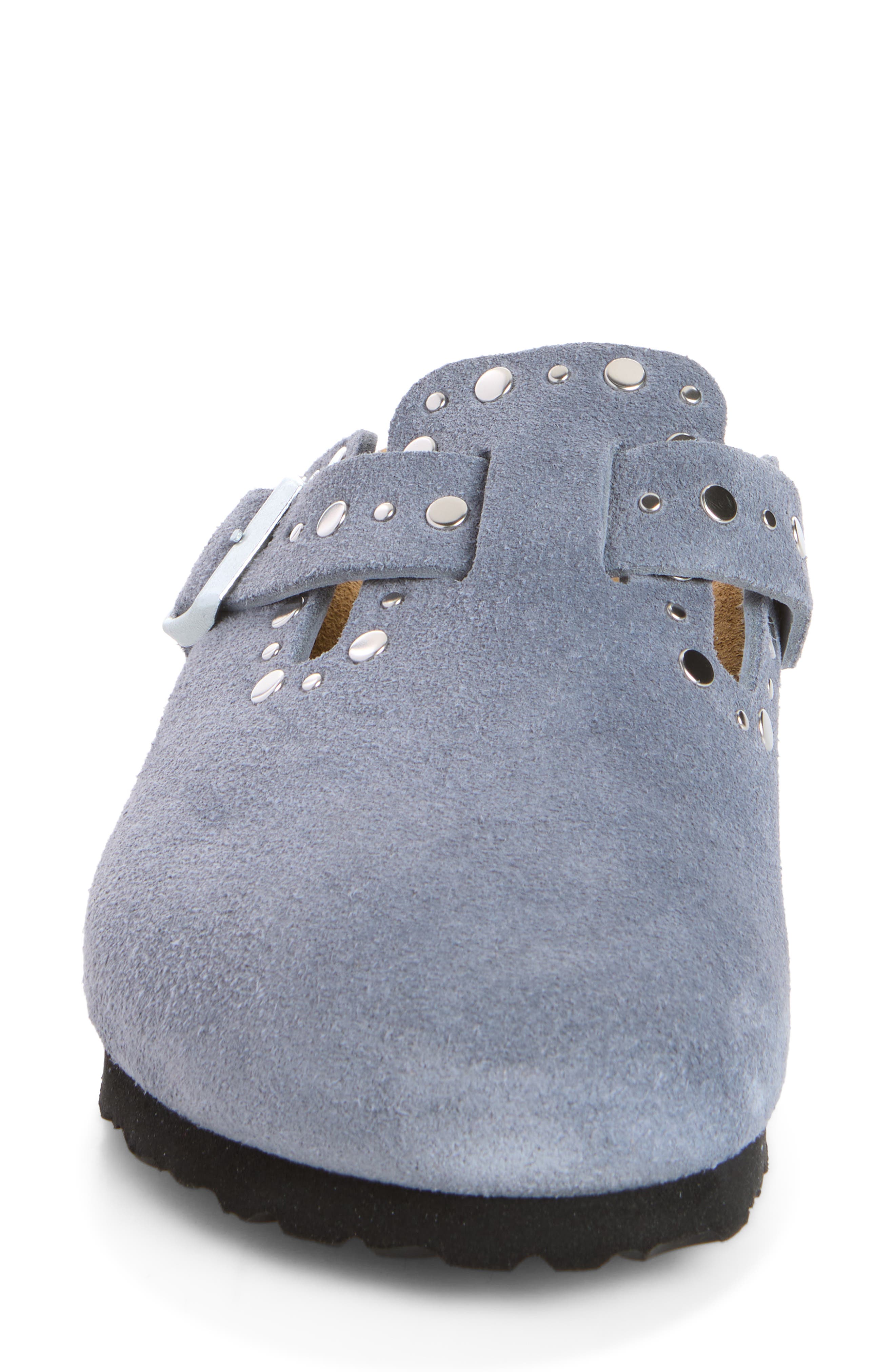 Boston Rivets Clog, Alternate, color, STONE BLUE