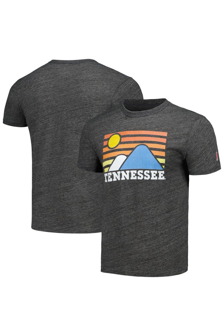 Men's League Collegiate Wear Heather Charcoal Tennessee Volunteers Hyper Local Victory Falls Tri-Blend T-Shirt, Main, color, Heather Charcoal