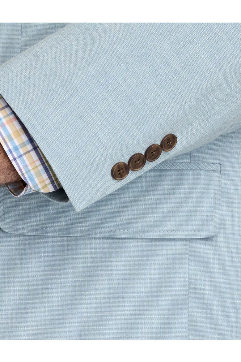 Big & Tall Cross Hatch Jacket-Relaxer Suit Jacket, Alternate, color, BLUE