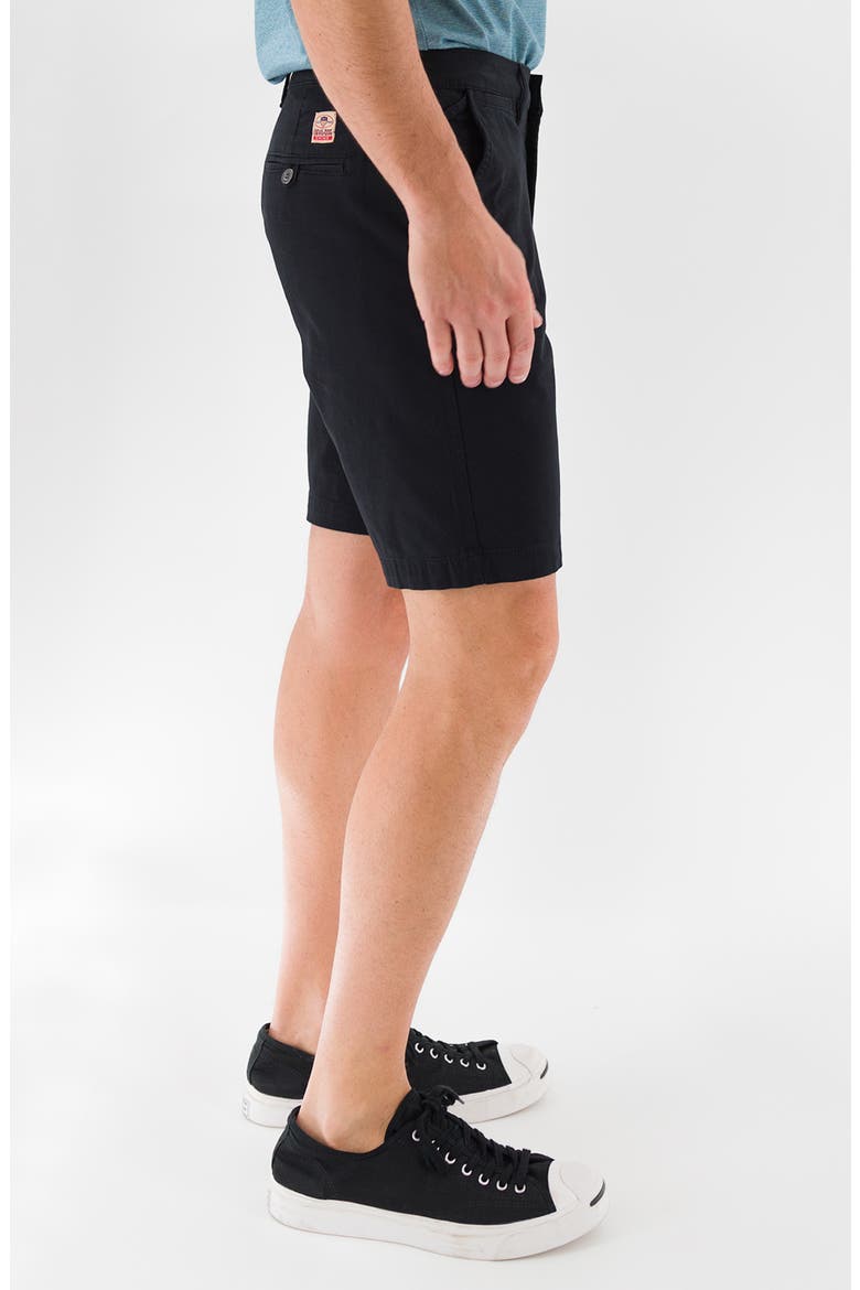9-Inch Performance Stretch Chino Shorts, Alternate, color, BLACK