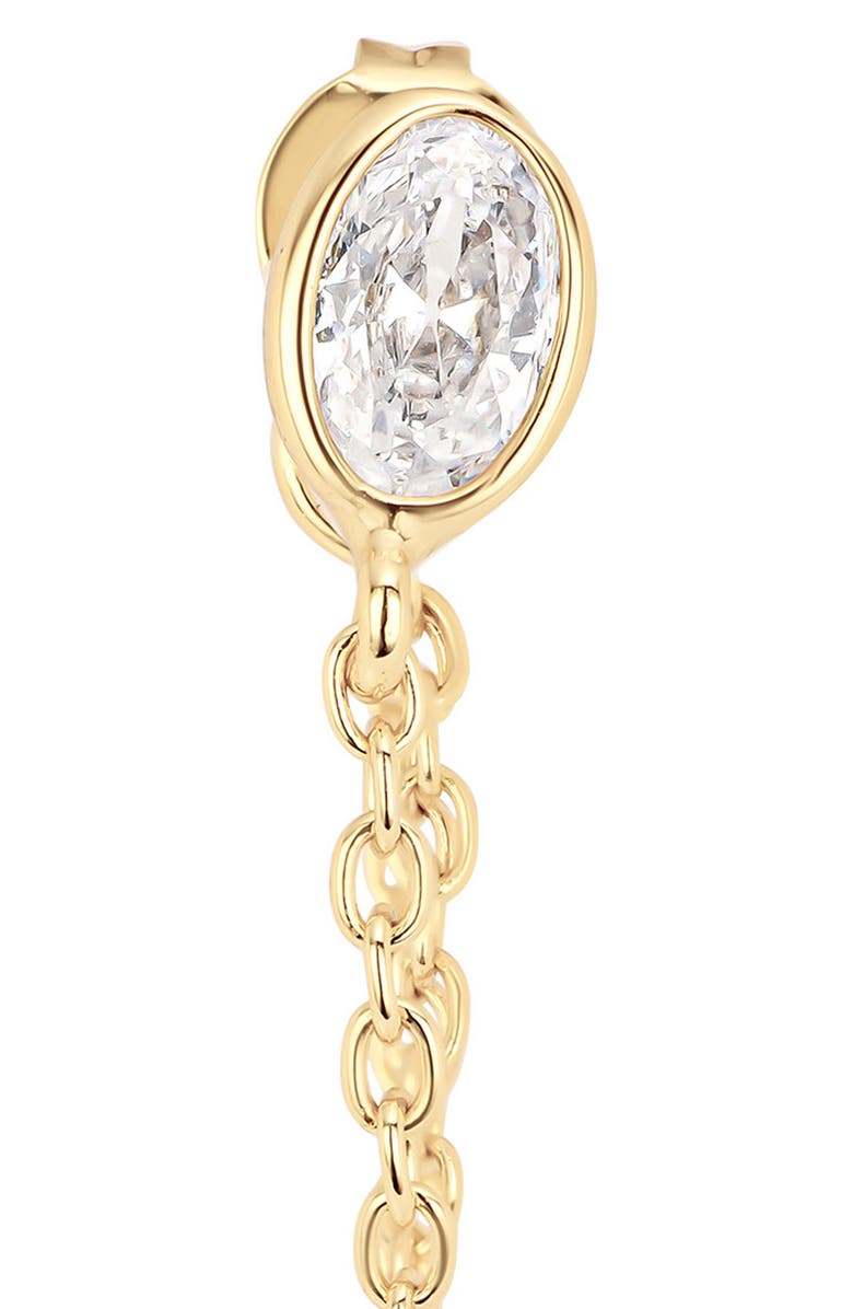 ATHRA LUXE The Oval and Marquise Muse Chain Drop Earrings, Alternate, color, 