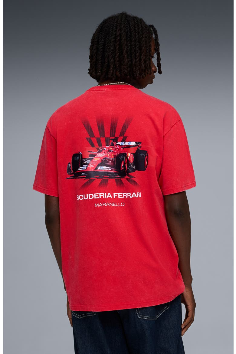 Ferrari Car Graphic T-Shirt, Alternate, color, ROSSO CORSA