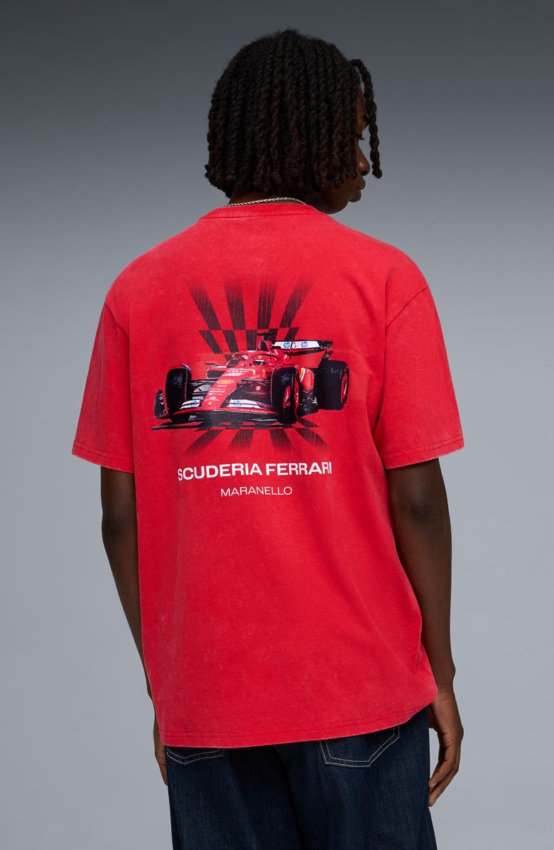 PUMA Ferrari Car Graphic T-Shirt, Alternate, color, Rosso Corsa