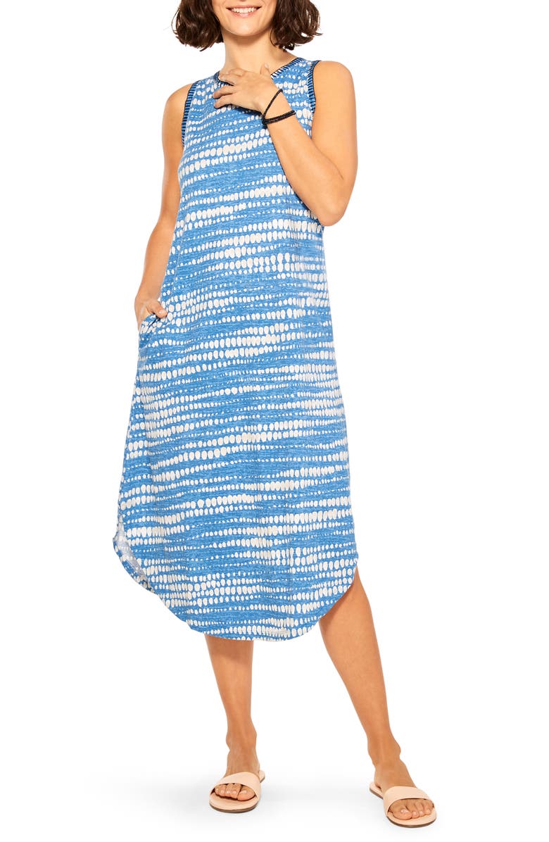 NIC+ZOE Dotty Lines Midi Tank Dress, Alternate, color, 