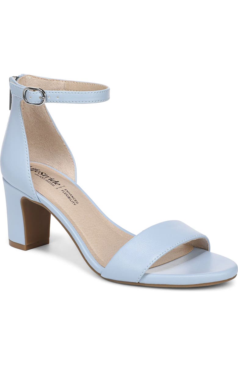 LifeStride Florence Ankle Strap Sandal, Main, color, Ice Blue