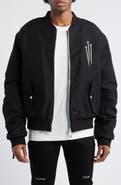 RtA Kayden Zip Detail Cotton Bomber Jacket